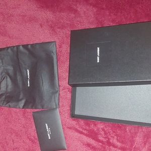 Saint Laurent small gift box and dust bag